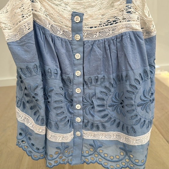 LOVESHACKFANCY Sully Broderie Anglaise Tank Top - Picture 6 of 8